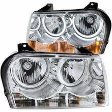 Cargar imagen en el visor de la galería, ANZO 2005-2010 Chrysler 300 Crystal Headlights w/ Halo Chrome (CCFL)