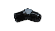 Cargar imagen en el visor de la galería, Vibrant -10 AN to 3/4in NPT 45 Degree Adapter Fittings - Aluminum