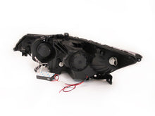 Cargar imagen en el visor de la galería, ANZO 2009-2012 Acura Tsx Projector Headlights w/ Halo Black (CCFL) (HID Compatible)