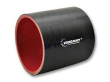 Load image into Gallery viewer, Vibrant 4.25in I.D. x 3in Long Gloss Black Silicone Hose Coupling