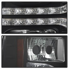 Cargar imagen en el visor de la galería, Spyder Chevy Silverado 1500 07-13 V2 Projector Headlights - LED DRL - Black PRO-YD-CS07V2-DRL-BK