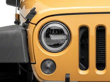 Cargar imagen en el visor de la galería, Raxiom 97-18 Jeep Wrangler TJ/JK 7-Inch LED Headlights w/ Halos- Black Housing (Clear Lens)