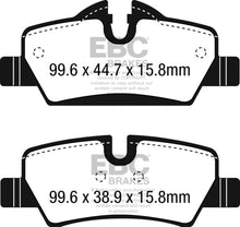 Cargar imagen en el visor de la galería, EBC 14+ Mini Hardtop 1.5 Turbo Cooper Greenstuff Rear Brake Pads