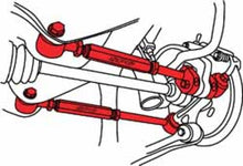 Cargar imagen en el visor de la galería, SPC Performance 93-07 Subaru Impreza (All) Rear EZ Arm XR Adjustable Control Arms