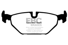 Cargar imagen en el visor de la galería, EBC 99-01 Saab 9-5 2.3 Turbo (Aero) Redstuff Rear Brake Pads