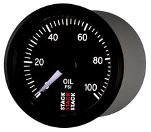 Load image into Gallery viewer, Autometer Stack 52mm 0-100 PSI 1/8in NPTF (M) Mechanical Oil Pressure Gauge - Black