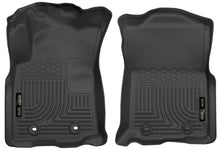 Cargar imagen en el visor de la galería, Husky Liners 2016 Toyota Tacoma w/ Auto Trans WeatherBeater Front Black Floor Liners