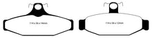 Cargar imagen en el visor de la galería, EBC 90-00 Aston Martin Vantage 5.3 (Twin Supercharged)(AP) Redstuff Rear Brake Pads