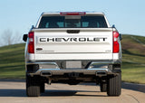 Putco 19-20 Chevy Silverado 1500 - Black Platinum Tailgate Letters CHEVROLET Chevrolet Letters