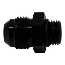 Cargar imagen en el visor de la galería, DeatschWerks 6AN ORB Male to 8AN Male Flare Adapter (Incl O-Ring) - Anodized Matte Black