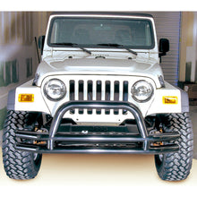 Cargar imagen en el visor de la galería, Rugged Ridge 3-In Dbl Tube Front Bumper w/ Hoop 76-06 CJ / Jeep Wrangler