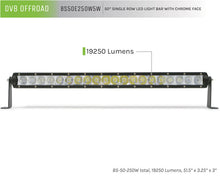 Cargar imagen en el visor de la galería, DV8 Offroad 50in Light Bar Slim 250W Spot 5W CREE LED - Black