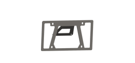 Road Armor Universal Front License Plate Mount- Tex Blk