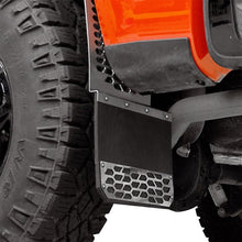 Cargar imagen en el visor de la galería, Putco 15-19 Chevy Silv/Sierra HD Dually (Front) - Set of 2 Mud Skins - Brushed SS w/ Hex Shield