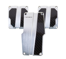 Cargar imagen en el visor de la galería, NRG Brushed Aluminum Sport Pedal M/T - Silver w/Black Carbon