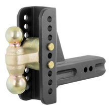 Cargar imagen en el visor de la galería, Curt Adjustable Channel Mount w/Dual Ball (2-1/2in Shank 20000lbs 6in Drop)