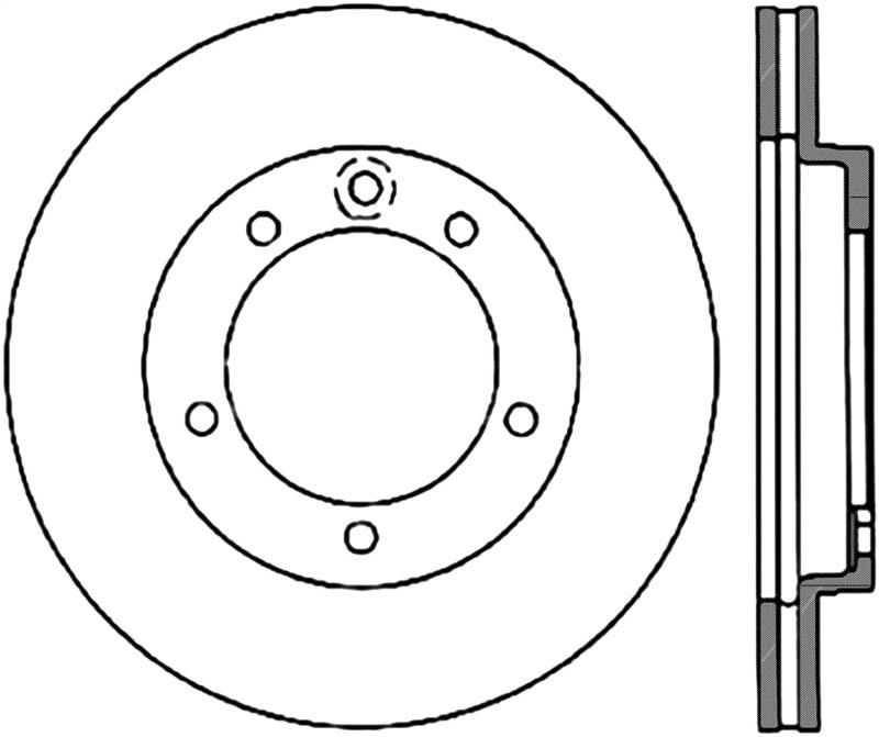 StopTech 94-96 Dodge Stealth / 6/93-99 Mitsubishi 3000GT VR4 Slotted & Drilled Left Rear Rotor