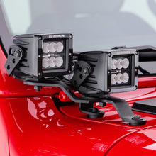 Cargar imagen en el visor de la galería, Go Rhino 18-20 Jeep Wrangler JL/JLU/Gladiator JT Light Mount - Two 3in Cubes Offset