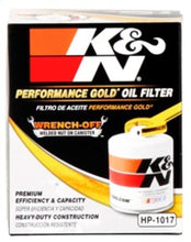 Cargar imagen en el visor de la galería, K&amp;N 3.74inch / 2.98 OD Performance Gold Oil Filter