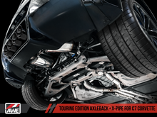 Cargar imagen en el visor de la galería, AWE Tuning 14-19 Chevy Corvette C7 Z06/ZR1 (w/o AFM) Touring Edition Axle-Back Exhaust w/Chrome Tips