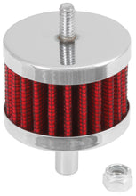 Cargar imagen en el visor de la galería, K&amp;N Steel Base Crankcase Vent Filter 3/8in OD Tube  2in OD 1-1/2in Height