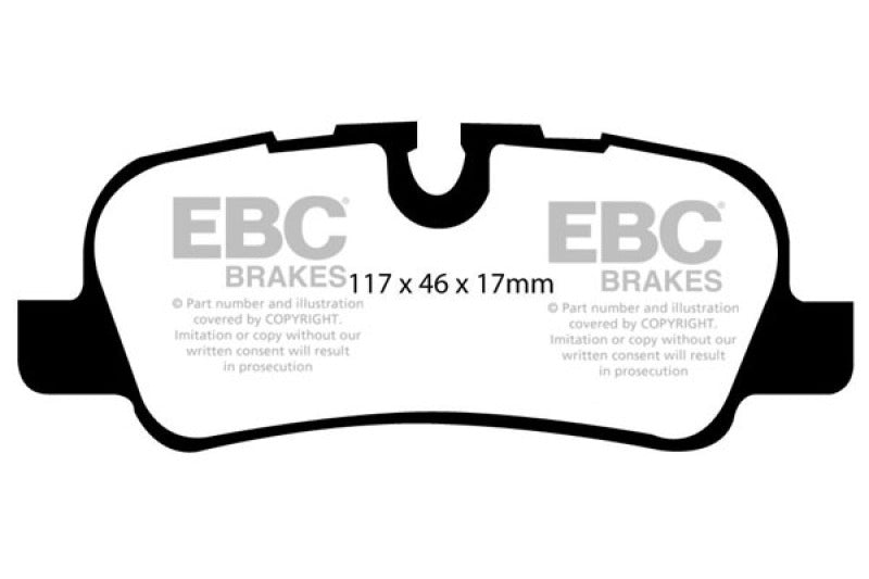 EBC 05-10 Land Rover LR3 4.4 Ultimax2 Rear Brake Pads