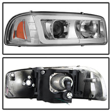 Cargar imagen en el visor de la galería, Spyder GMC Sierra 1500/2500/3500 99-06 V2 Projector Headlights - DRL - Chrome PRO-YD-CDE00V2-LB-C