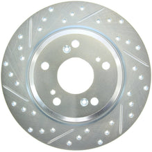 Cargar imagen en el visor de la galería, StopTech Select Sport 2000-2009 Honda S2000 Slotted and Drilled Right Rear Brake Rotor