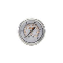 Cargar imagen en el visor de la galería, DeatschWerks 0-100 PSI 1/8in NPT Mechanical Fuel Pressure Gauge 1.5in Diameter Black Housing