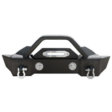 Cargar imagen en el visor de la galería, DV8 Offroad 07-18 Jeep Wrangler JK/JL FS-13 Steel Stubby Front Bumper w/ Fog Lights