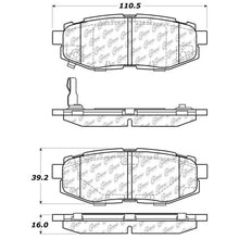 Cargar imagen en el visor de la galería, StopTech Street Touring 06-10 Subaru Legacy Sedan/Outback/13 BRZ Rear Brake Pads