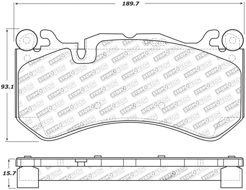 StopTech Mercedes Benz Front Performance Brake Pads