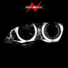 Cargar imagen en el visor de la galería, ANZO 2002-2005 BMW 3 Series E46 Projector Headlights w/ Halo Chrome