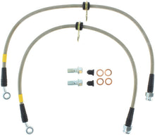 Cargar imagen en el visor de la galería, StopTech 02-05 Honda Civic Stainless Steel Front Brake Line Kit