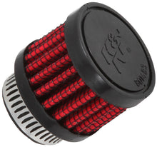Cargar imagen en el visor de la galería, K&amp;N 0.75 inch ID 1.375 inch OD 1.125 inch H Clamp On Crankcase Vent Filter