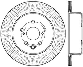 StopTech Slotted & Drilled Sport Brake Rotor Right Rear 13-14 Lexus GS300/350/400/430