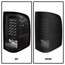 Cargar imagen en el visor de la galería, Xtune Chevy Silverado 07-13 LED Tail Lights Black Smoke ALT-JH-CS07-LED-BKSM