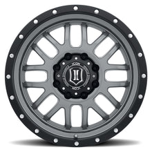 Cargar imagen en el visor de la galería, ICON Alpha 20x9 8x180 12mm Offset 5.5in BS Gunmetal Wheel