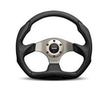 Cargar imagen en el visor de la galería, Momo Eagle Steering Wheel 350 mm - Black Leather/Anth Spokes