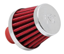 Cargar imagen en el visor de la galería, K&amp;N 2in Base OD x .375in Flange ID x 1.75in H Rubber Base Crankcase Vent Filter