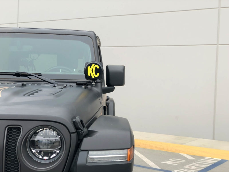 KC HiLiTES 18-23 Jeep JL/JT/4xe 6in Pro6 Gravity LED Pillar Mount 2-Light Sys (20W Spot Beam)