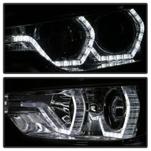 Cargar imagen en el visor de la galería, Spyder 12-14 BMW F30 3 Series 4DR Projector Headlights - LED DRL - Smoke (PRO-YD-BMWF3012-DRL-SM)