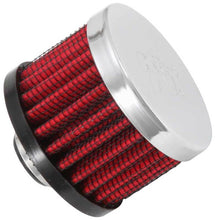 Cargar imagen en el visor de la galería, K&amp;N Clamp On Rubber Base Crankcase Vent Filter 0.375in Flange ID x 2in OD x 1.5in Height
