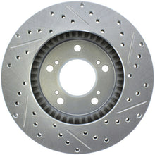 Cargar imagen en el visor de la galería, StopTech Select Sport 97-01 Acura Integra Sport Drilled &amp; Slotted Right Rotor