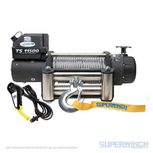 Cargar imagen en el visor de la galería, Superwinch 11500 LBS 12V DC 3/8in x 84ft Steel Rope Tiger Shark 11500 Winch