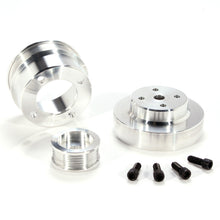 Cargar imagen en el visor de la galería, BBK 86-93 Mustang 5.0 Underdrive Pulley Kit - Lightweight CNC Billet Aluminum (3pc)