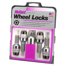 Cargar imagen en el visor de la galería, McGard Wheel Lock Bolt Set - 4pk. (Radius Seat) M14X1.5 / 17mm Hex / 28.2mm Shank Length - Black