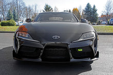 Cargar imagen en el visor de la galería, PERRIN 20-25 Toyota Supra Tow Hook Kit (Front) - Neon Yellow