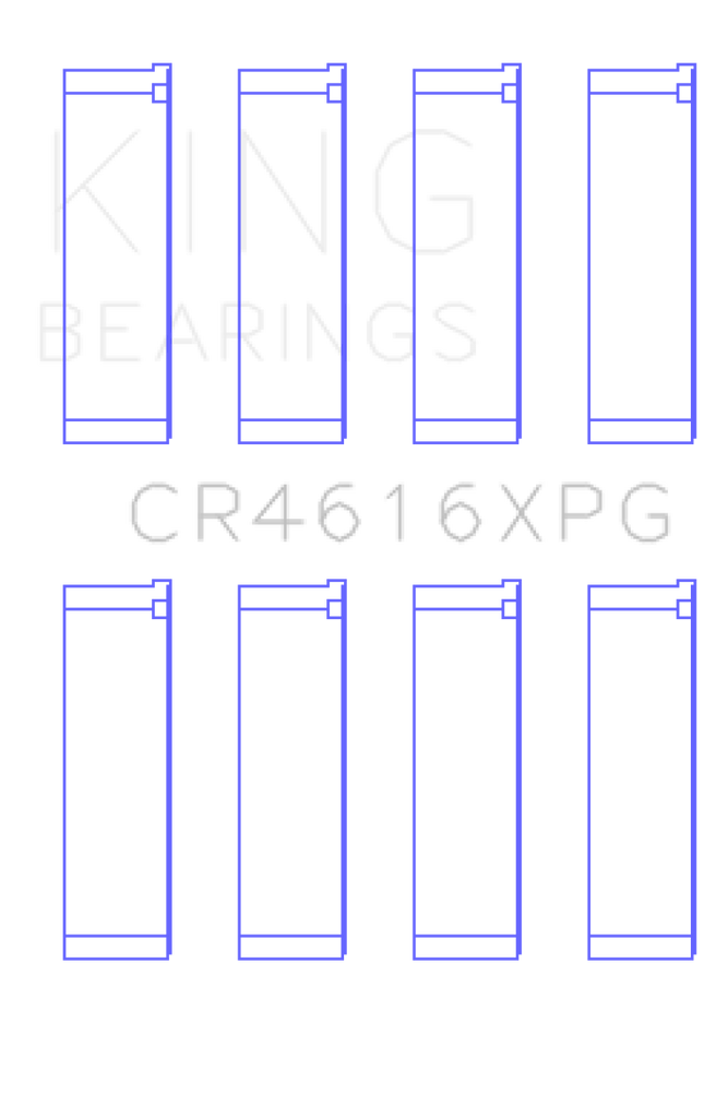 King Subaru FA20 (Suites 50mm Journal Size) (Size STD) Tri-Metal Perf Rod Bearing Set
