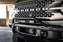 Cargar imagen en el visor de la galería, DV8 Offroad 2021-2022 Ford Bronco (Not For Factory Plastic Bumper) Factory Bumper Bull Bar - Black